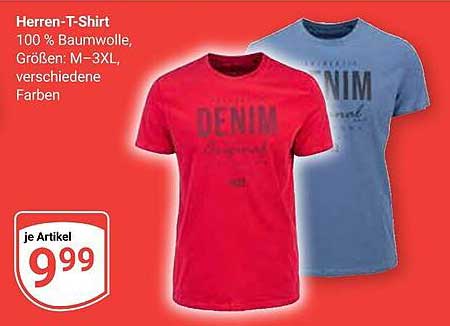 Herren-T-Shirt 100% Baumwolle, Größen: M-3XL, verschiedene Farben