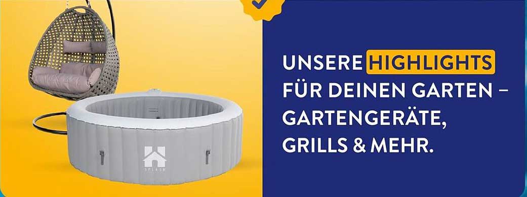 Highlights für Deinen Garten – Gartengeräte, Grills & mehr.