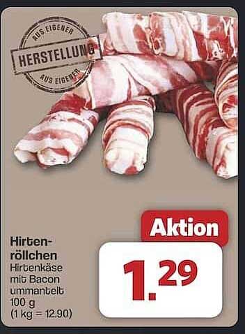 Hirtenröllchen - Hirtenkäse mit Bacon ummantelt