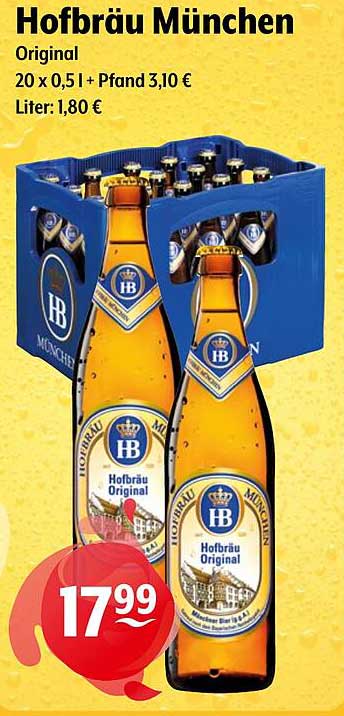 Hofbräu München Original - 20 x 0,5 l