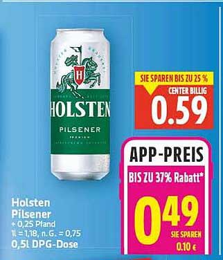 Holsten Pilsener 0,5 L DPG-Dose