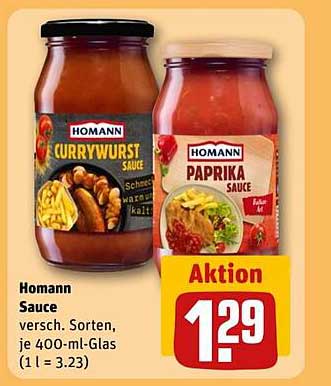 Homann Sauce - Verschiedene Sorten, je 400-ml-Glas