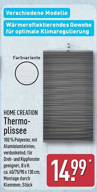 HOME CREATION Thermo-Plissee
