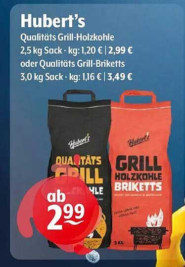 Hubert's Qualitäts Grill-Holzkohle und Grill-Briketts