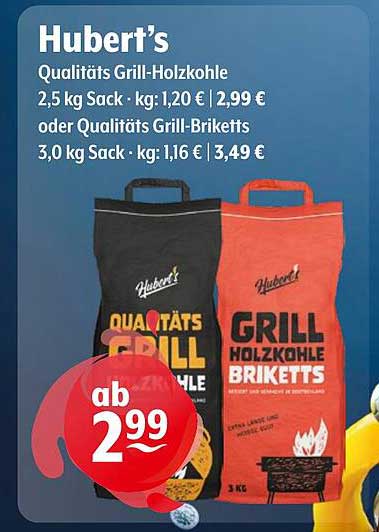 Hubert's Qualitäts Grill-Holzkohle und Grill-Briketts