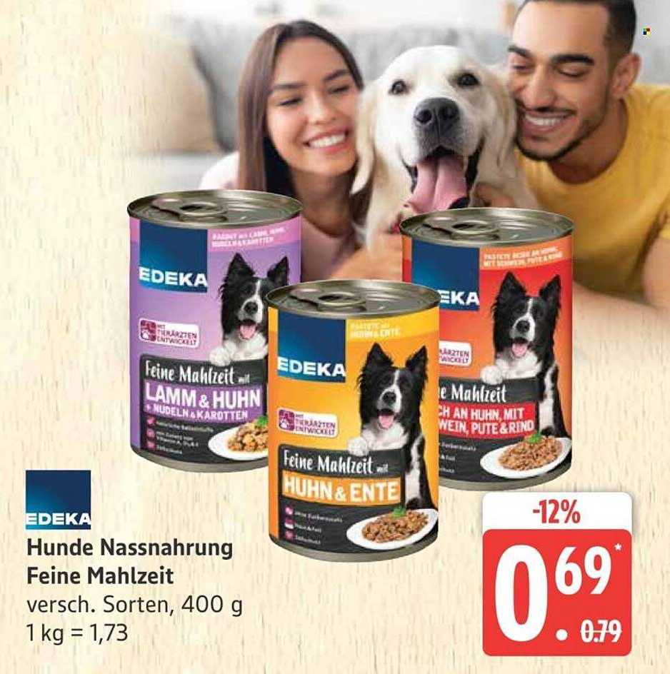 Hunde Nassnahrung Feine Mahlzeit versch. Sorten, 400 g