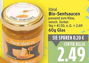 Ideal Bio-Senfsaucen passend zum Käse