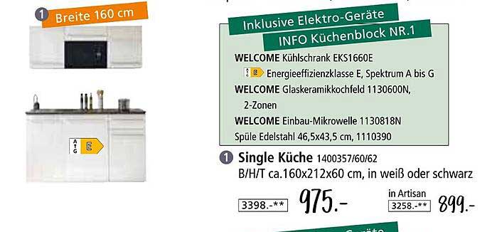 INFO Küchenblock NR.1 inklusive Elektro-Geräte