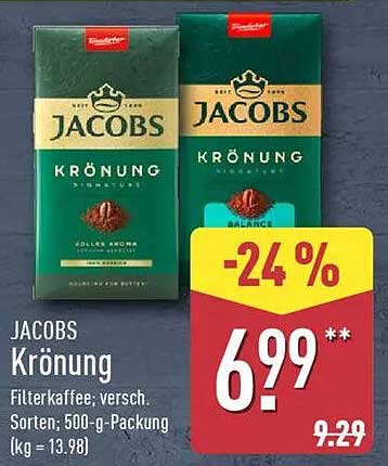 JACOBS Krönung Filterkaffee 500 g