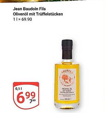 Jean Baudoin Fils Olivenöl mit Trüffelstücken