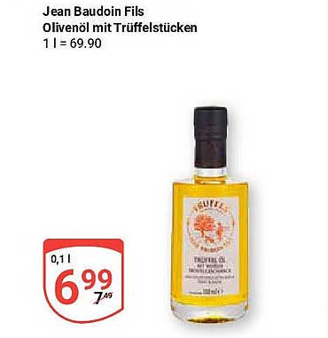Jean Baudoin Fils Olivenöl mit Trüffelstücken