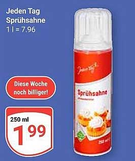 Jeden Tag Sprühsahne 250 ml