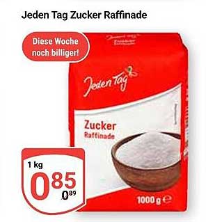 Jeden Tag Zucker Raffinade 1 kg