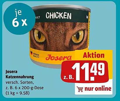 Josera Katzennahrung - Chicken Variety 6 x 200 g Dosen