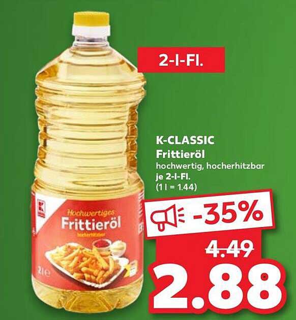 K-CLASSIC Frittieröl 2-Liter-Flasche