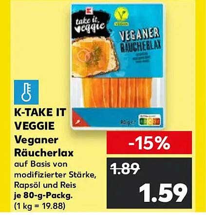 K-Take it Veggie Veganer RäucherLax 80 g