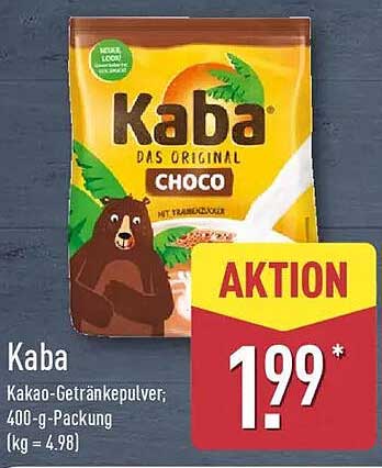 Kaba Kakao-Getränkepulver; 400-g-Packung