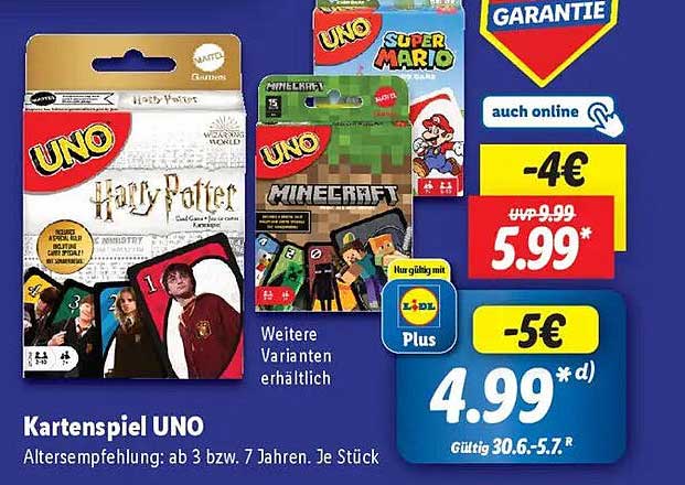 Kartenspiel UNO