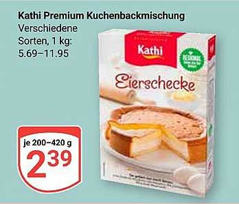 Kathi Premium Kuchenbackmischung Eierschecke