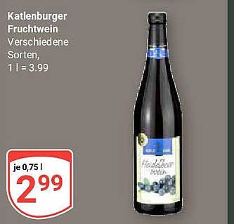 Katlenburger Fruchtwein - Verschiedene Sorten