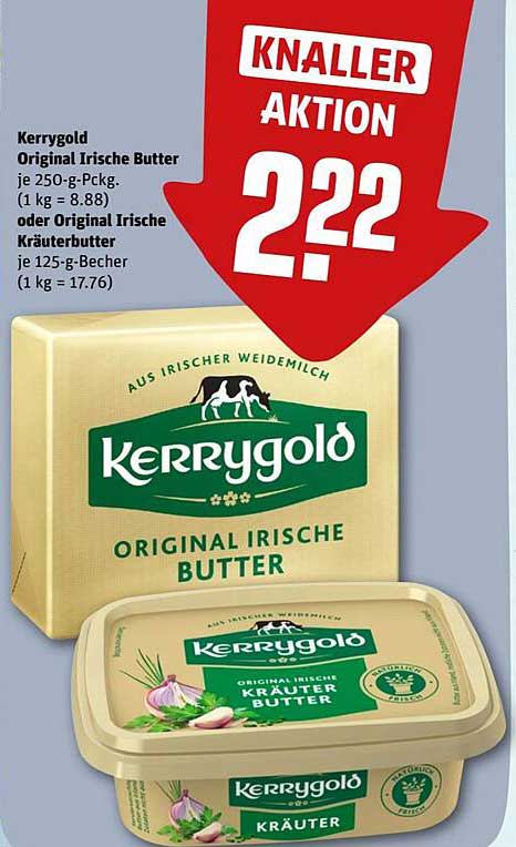 Kerrygold Original Irische Butter oder Kräuterbutter - Knaller Aktion!