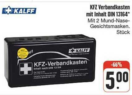 KFZ Verbandkasten mit Inhalt DIN 13164