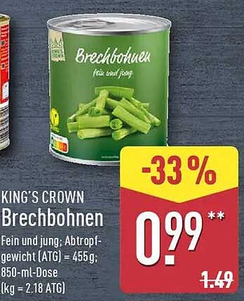 KING'S CROWN Brechbohnen