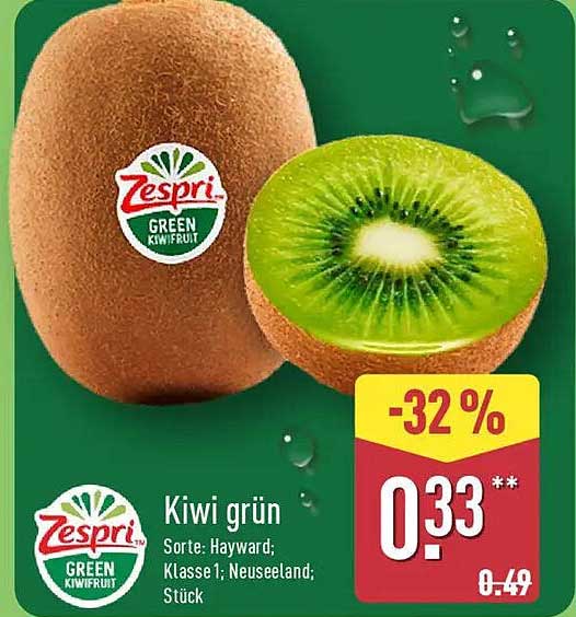 Kiwi grün - Zespri
