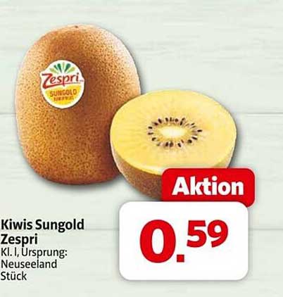 Kiwis Sungold Zespri - Aktion