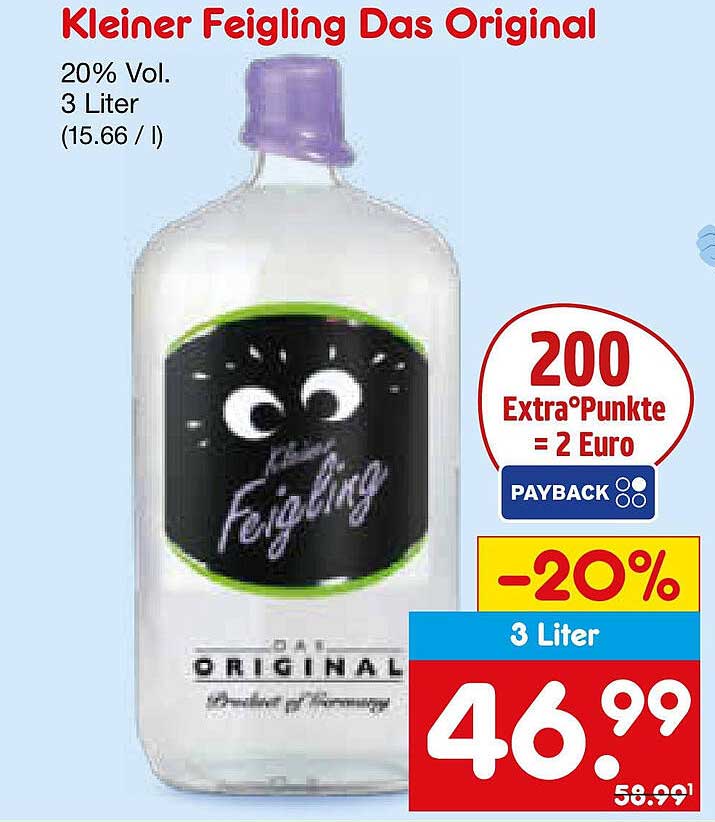 Kleiner Feigling Das Original 3 Liter (20% Vol.)