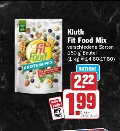 Kluth Fit Food Mix 150 g - Verschiedene Sorten