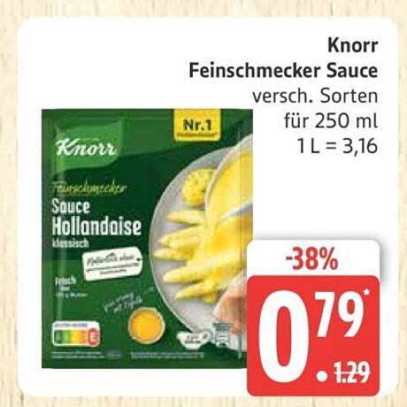 Knorr Feinschmecker Sauce - verschiedene Sorten für 250 ml