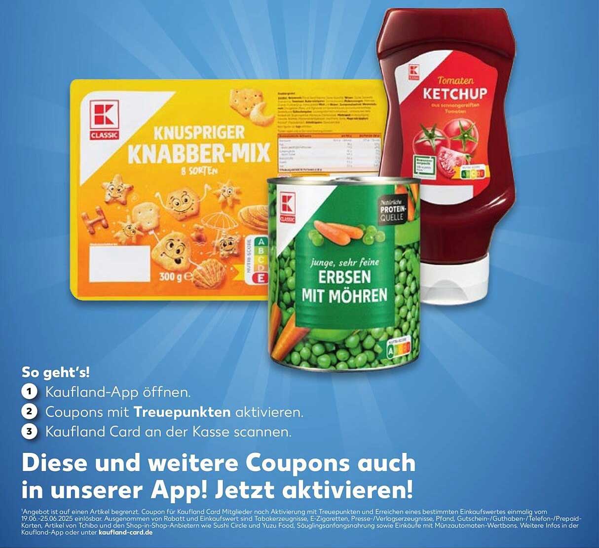 Knuspriger Knabber-Mix 300 g und Tomaten Ketchup 500 g