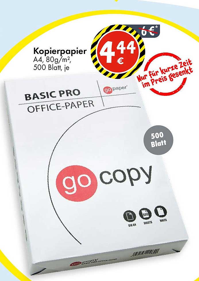Kopierpapier A4 80g/m², 500 Blatt
