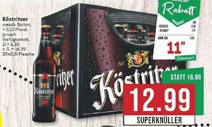 Köstritzer Bier 20er Packung