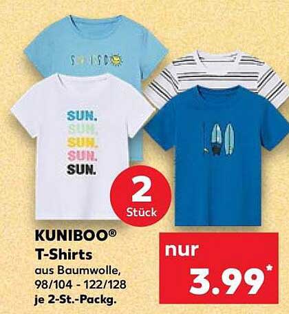 KUNIBOO® T-Shirts, 2 Stück
