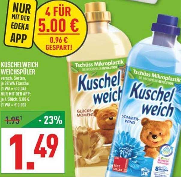 Kuschelweich Weichspüler - Verschiedene Sorten