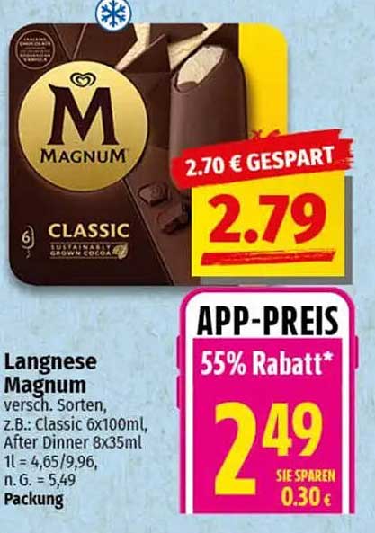 Langnese Magnum Classic 6x100ml