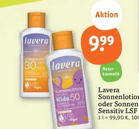 Lavera Sonnenlotion oder Sonnen Sensitive LSF