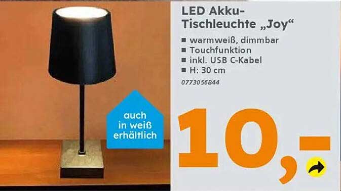 LED Akku-Tischleuchte „Joy“