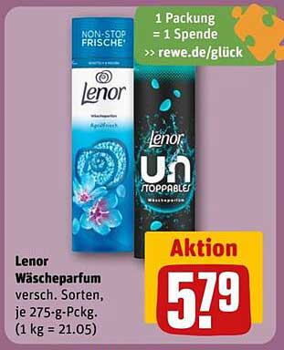 Lenor Wäscheparfum verschiedene Sorten, je 275-g-Packung