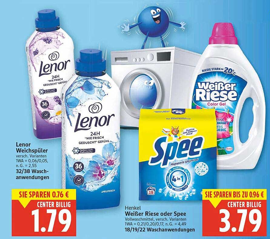 Lenor Weichspüler - 36 Anwendungen für frische Wäsche