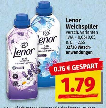 Lenor Weichspüler verschiedene Varianten