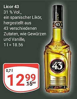 Licor 43 - Spanischer Likör voller Geschmack