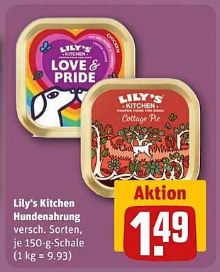 Lily's Kitchen Hundenahrung in verschiedenen Sorten