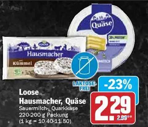 Loose Hausmacher, Quäse - Sauermilch-Quarkkäse 220-200 g