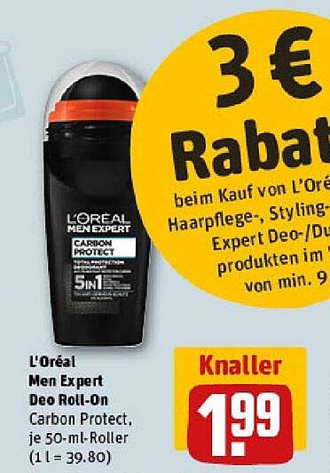 L'Oréal Men Expert Deo Roll-On Carbon Protect 50 ml