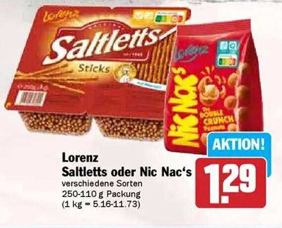 Lorenz Saltletts oder Nic Nac's - verschiedene Sorten