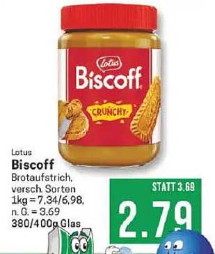 Lotus Biscoff Crunchy Brotaufstrich, 380/400g Glas