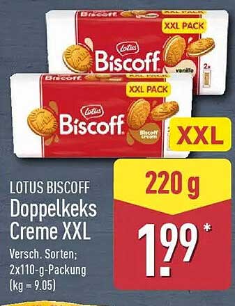 LOTUS BISCOFF Doppelkeks Creme XXL